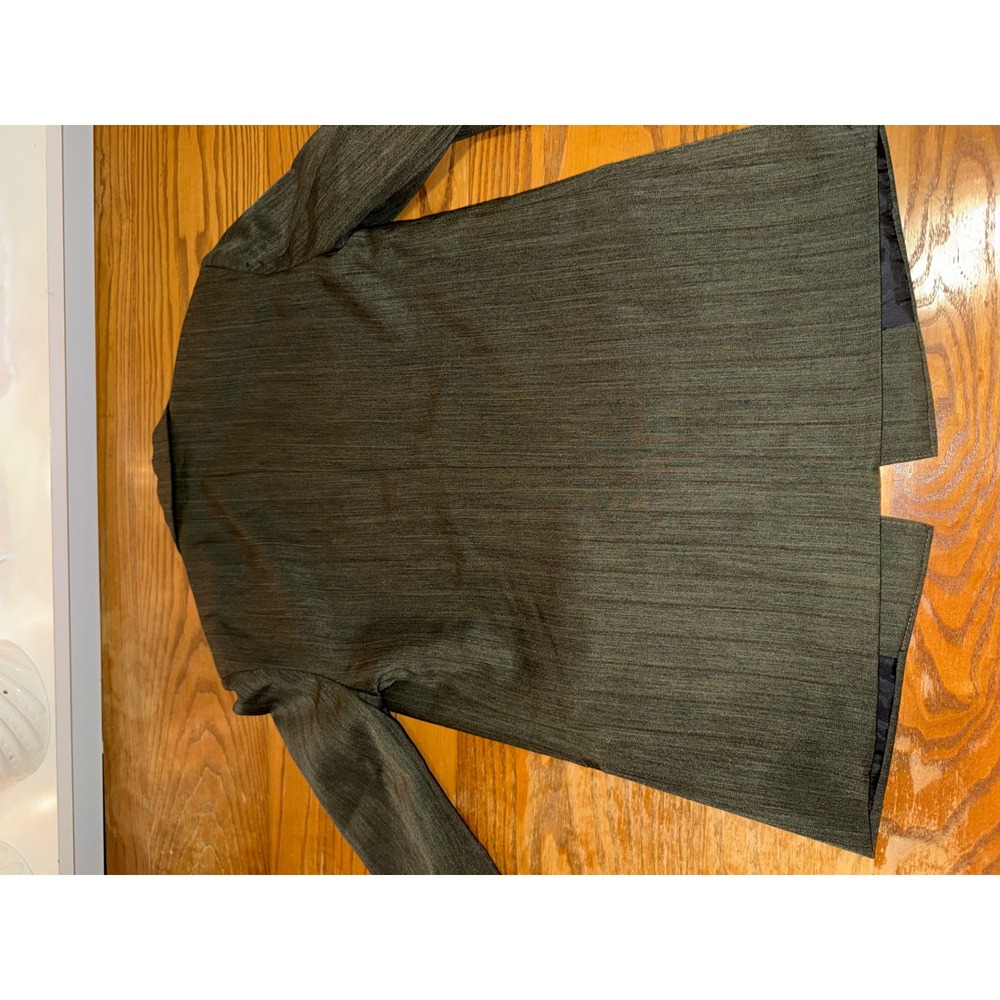Amherst Collection Boys Double Breasted Pinstripe Blazer Suit Jacket Dark Green - Picture 5 of 5